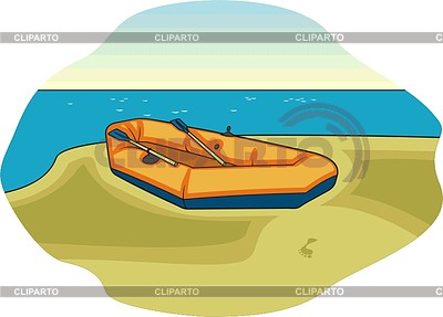 Надувная лодка | Векторный клипарт |ID 2014839