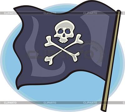 Пиратский флаг | Векторный клипарт |ID 2014563
