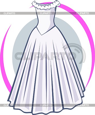 Свадебное платье | Векторный клипарт |ID 2006148