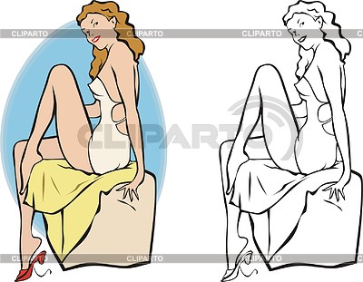 Pin-up girl | Stock Vector Graphics |ID 2014339