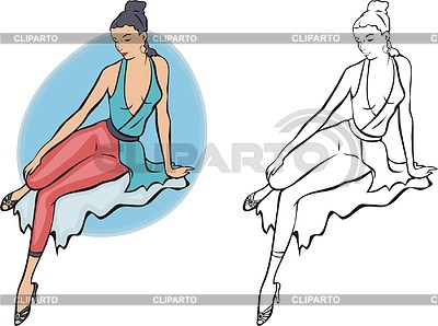 Pin-up girl | Stock Vector Graphics |ID 2014342