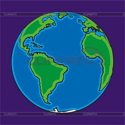 Земной шар | Векторный клипарт |ID 2002130