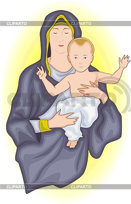 Virgen María | Ilustración vectorial de stock |ID 2008066