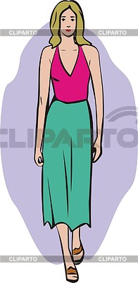 Modelo de moda | Ilustración vectorial de stock |ID 2012959