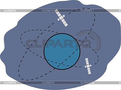 Спутник связи | Векторный клипарт |ID 2012018