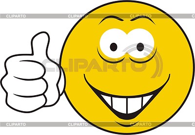 Smiley with finger thumb up | Stock Vector Graphics |ID 2009049