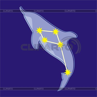 Созвездие Дельфин | Векторный клипарт |ID 2011715