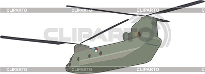 Helicóptero militar | Ilustración vectorial de stock |ID 2013115