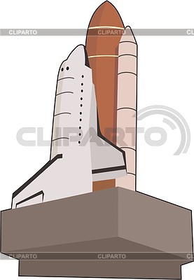 Космический ракетоноситель | Векторный клипарт |ID 2013121