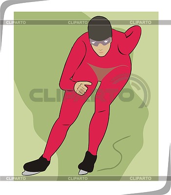 Speed skater | Stock Vector Graphics |ID 2013638