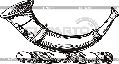 Рожок музыкальный инструмент рисунок