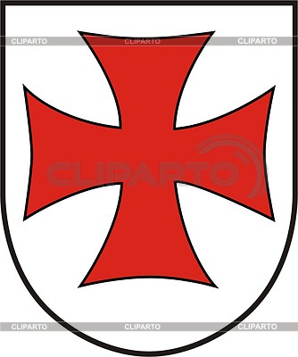 Shield with cross | Klipart wektorowy |ID 2010595