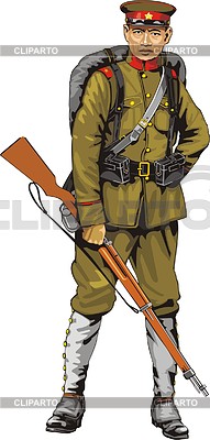 Chinese soldier | Stock Vector Graphics |ID 2008054