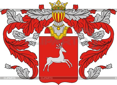 Богдановы, фамильный герб | Векторный клипарт |ID 2013973