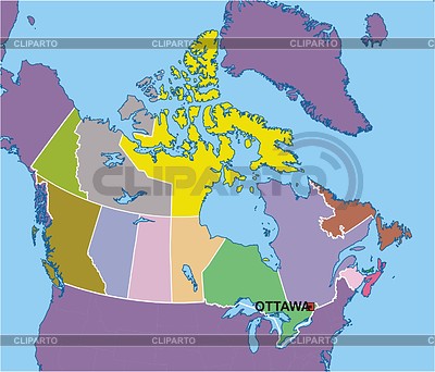 Canada map | Stock Vector Graphics |ID 2006368