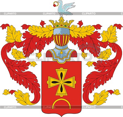 Zinoviev, escudo de armas de la familia | Ilustración vectorial de stock |ID 2021017