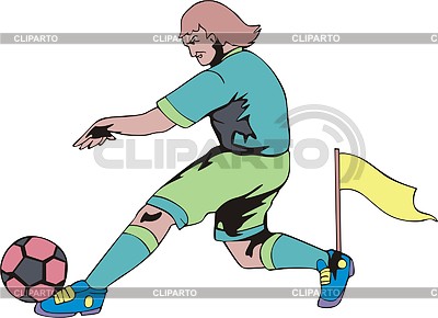 Футболист | Векторный клипарт |ID 2020991