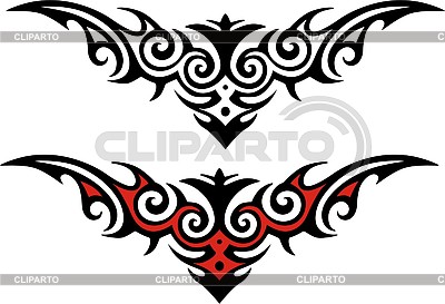 Tatuaje simétrica | Ilustración vectorial de stock |ID 2014063