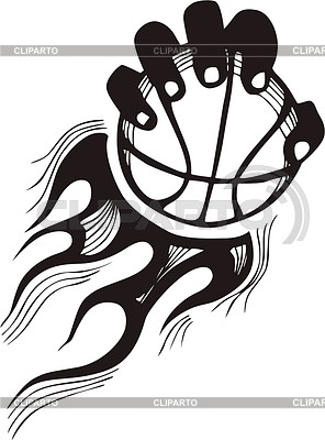 Llama baloncesto | Ilustración vectorial de stock |ID 2020842