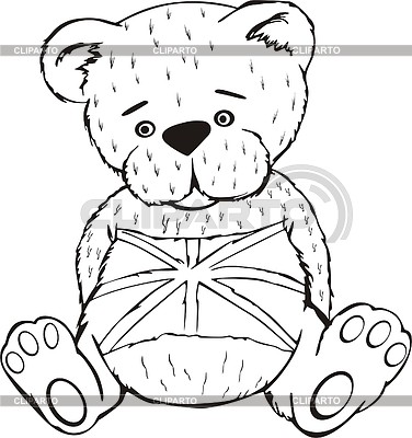 Плюшевый медведь с британским флагом | Векторный клипарт |ID 2018444