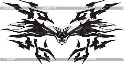 Symmetrical bird flame | Stock Vector Graphics |ID 2017045