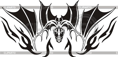 Symmetrical monster flame | Stock Vector Graphics |ID 2017017