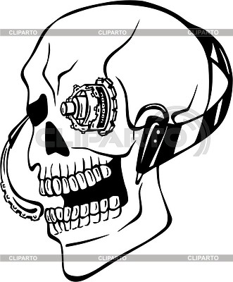 Cyborg skull tattoo | Stock Vector Graphics |ID 2019030