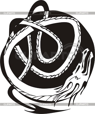 Round dragon knot tattoo | Stock Vector Graphics |ID 2023122