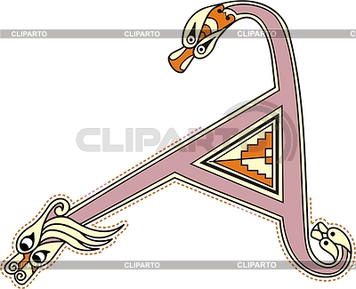 Celtic initial letter A | Stock Vector Graphics |ID 2020225