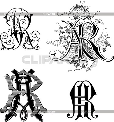 Monograms AR | Stock Vector Graphics |ID 2025819