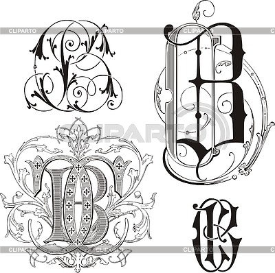 Monograms CB | Stock Vector Graphics |ID 2025862