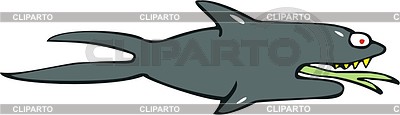 Змея-акула | Векторный клипарт |ID 2020108