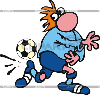 Soccer player cartoon | Stock Photos and Vektor EPS Clipart | CLIPARTO