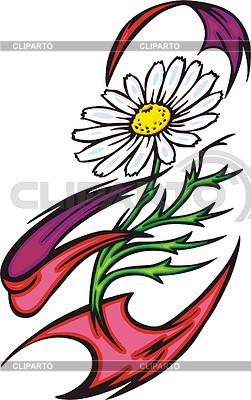 Camomile tattoo | Stock Vector Graphics |ID 2019826