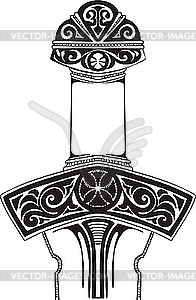 Эфес меча - векторное изображение клипарта