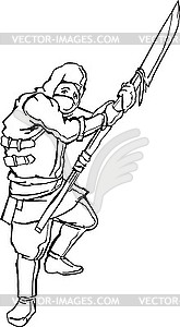 Ninja warrior - vector image