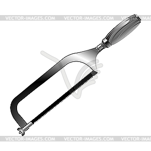 Handsaw for metal - vector image