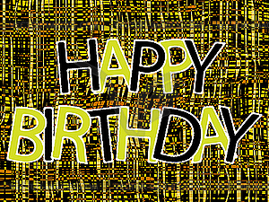 Happy birthday - vector clip art