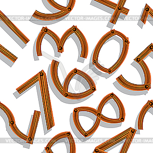 Wooden numbers pattern - royalty-free vector image