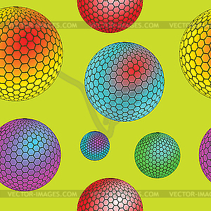 Bubbles seamless texture - vector clipart