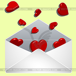 Envelope with love - vector clipart