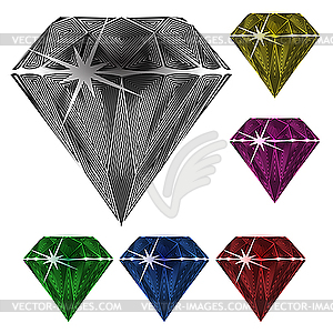 Diamonds - vector clip art