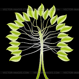 Green tree - vector image