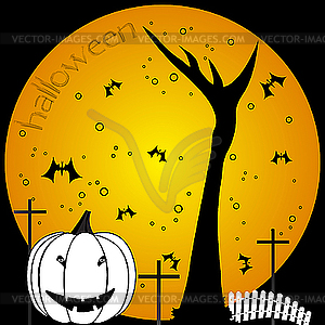 Halloween composition - vector clip art