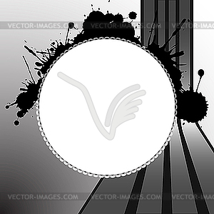 Round splats template - vector clipart