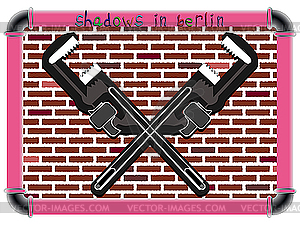 Shadows in Berlin - vector clipart