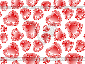 Valentine diamonds pattern - vector clip art