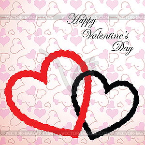Valentine hearts - vector clipart / vector image