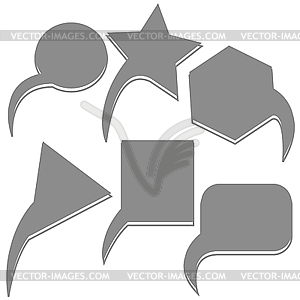 Abstract text bubbles - vector clip art