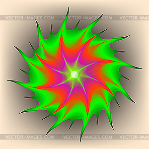 Alien flower - vector clip art